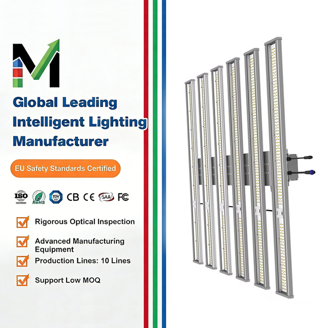 Octopus LED Aluminum IP65 Full-Spectrum Plant Grow Light for Greenhouse Vertical Farming with Dimmable Waterproof Design