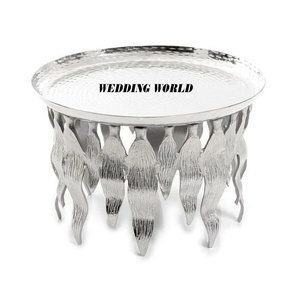 Bol à chocolat décoratif en métal de table avec support bol sucré de concepteur nickelé bol à chocolat de luxe de vente chaude - Product Image 1