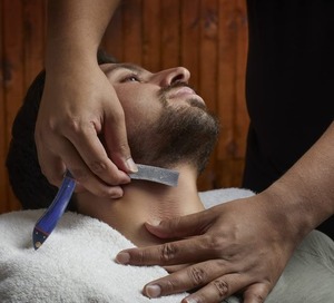 Damascus thép cắt Tóc Dao Cạo thẳng dao cạo người đàn ông dùng một lần mặt cạo công cụ cố định lưỡi da mài <span class=keywords><strong>strop</strong></span> trường hợp bao gồm - Product Image 3