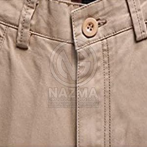 Shorts cargo décontractés confortables pour hommes, nouvelle collection, 100% coton, couleur unie, service OEM, respirants, fabriqués au Pakistan - Product Image 3
