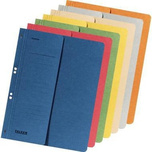 Falken DIN <b>A4</b> 250g/m Recycled Red Eyelet File <b>Folder</b> Manila Cardboard New Design - Product Image 3