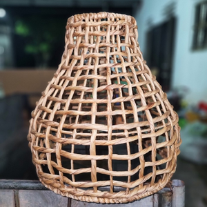 Eco Living Seagrass Lampshade - Natural Grass <b>Light</b> <b>Fixture</b> for <b>Dining</b> <b>Room</b>, Living <b>Room</b> or Bedroom - Product Image 2