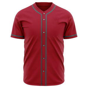 100% poliéster transpirable béisbol Softball Jersey totalmente sublimación conjunto de ropa deportiva con diseño liso y logotipo personalizado - Product Image 5