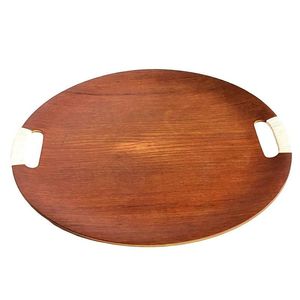 Haute Vente En Bois Fruits Alimentaire Dessert Servir Assiette En Bois De Qualité Supérieure Assiette De Chargeur En Bois Table De Mariage Écologique - Product Image 2