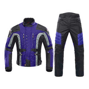 Combinaison de moto une pièce en cuir pour hommes avec protection complète du corps Équipement de course et d'aventure - Product Image 4