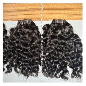 100% cheveux indiens bouclés naturels vierges Temple indien cheveux vierges Remy extensions de cheveux humains non transformés de bonne qualité - Product Image 5