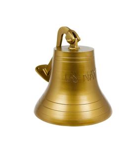 Campana decorativa de aluminio de latón antiguo náutico con grabado de la Marina DE LOS EE. UU. | Regalos náuticos para barcos marítimos (15 pulgadas) - Product Image 3