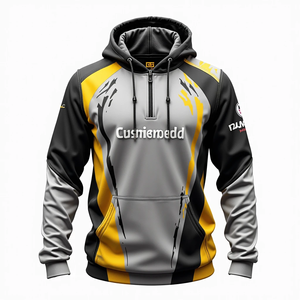 Sudadera con Capucha Extra Grande Personalizada y Duradera para Hombre, 100% Poliéster, Mezcla de Algodón Básico, Ropa Urbana para Invierno, Suave y Cómoda - Product Image 5