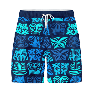 Shorts de sport décontractés pour hommes en polyester, séchage rapide, respirant, taille élastique avec cordon de serrage, entraînement, sublimation, logo personnalisé, plage - Product Image 5