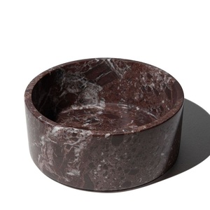Bol en pierre de Toronto bol décoratif en marbre plat en pierre de nidification décor à la maison de luxe bol de service organisateur de pièce maîtresse cuisine moderne - Product Image 2