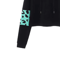 Nouveau style – Sweat à capuche décontracté pour femme, grande taille, manches longues, taille haute, coupe courte, 100 % coton, séchage rapide, respirant