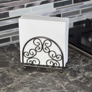 Merveilleux support de tissu de décor de table de conception support debout de serviette de fil métallique de la meilleure qualité par le monde métallique indien - Product Image 3