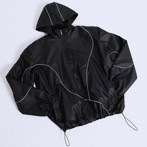 Conjunto Deportivo Personalizado con Bordado Patchwork, Chaqueta con Cremallera 100% Poliéster y Pantalones de Nailon, Conjunto Deportivo Cortavientos - Product Image 2