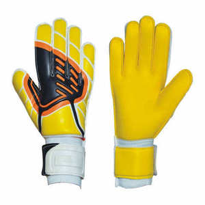 Guantes de Portero con Protección para Dedos, Látex de Secado Rápido, Correa de Muñeca Ajustable con Cierre de Velcro, Unisex, para Fútbol - Product Image 1