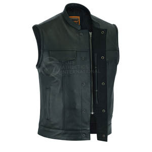 Producto portátil Chaleco de cuero Hombres Cuero grueso Cómodo Chaleco de cuero profesional - Product Image 3