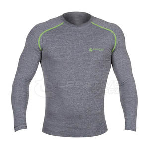 Hombres manga completa Rash Guard ajuste cómodo Anti Chafe y protección solar Rash Guard en venta al por mayor - Product Image 1