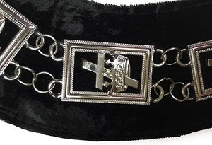 Collier de chaîne de Grande Loge maçonnique personnalisé Regalia Maçonnic Past Master Blue Lodge Chain Collar - Product Image 3