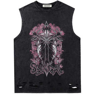 Camisetas para hombre Ropa de calle con estampado personalizado Peso pesado 300Gsm 100% Algodón de gran tamaño Boxy Fit Camisetas Dtg Print Graphic Acid Wash - Product Image 1