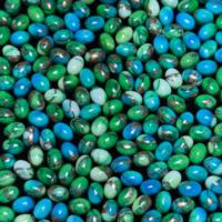AAA + haute qualité taille personnalisée paon naturel cuivre Kingman Turquoise Cabochon pierre précieuse verte en vrac pour bijoux à bricoler soi-même accessoires