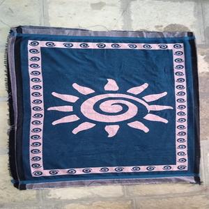 Toalla de playa Jacquard algodón orgánico 100% estampado floral - Product Image 1