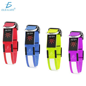 Collare per Cani e Gatti di Lusso con Luce LED, Ricaricabile, Sostenibile, in Nylon e Poliestere Resistente con Motivo Stampato - Product Image 2