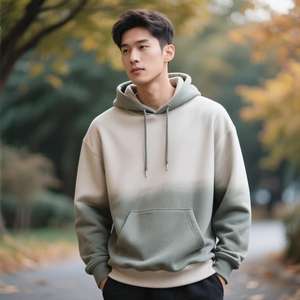 Sweats à capuche de haute qualité pour hommes, 100% coton premium, anti-froissement, séchage rapide, couleur personnalisée, logo brodé - Product Image 3