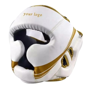 MMA Kickboxing Kudo Head Guard Durable Training Headgear with Face ProtectionTraining Face <b>Helmet</b> - Product Image 4