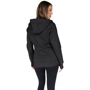 Hoodie demi-zip en polyester et coton pour femme, style streetwear, personnalisable avec broderie sur le devant, décontracté hiver, service OEM, vente en gros - Product Image 5