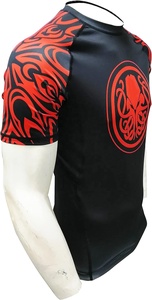 Vente chaude sublimé Bjj Rash Guards Grappling MMA Jiu Jitsu chemise combat porter des manches courtes Rashguards - Product Image 3