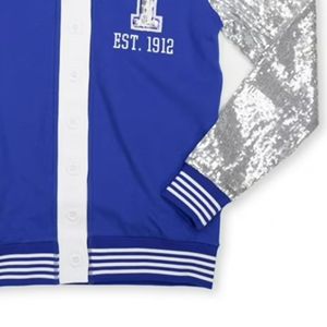 Pull à col en V scintillant personnalisé pour femmes Pull de style collégial scintillant pour l'hiver - Product Image 6