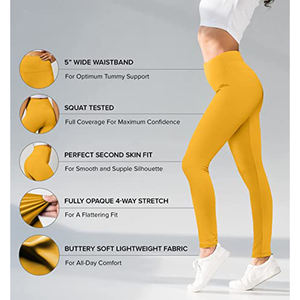 Leggings de Yoga y Pilates para Mujer, de Cintura Alta, sin Costuras, Ajustados, Elásticos, para Gimnasio - Product Image 2