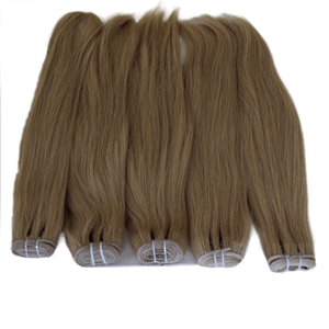 Superventas 100% extensiones de cabello humano crudo vietnamita Rubio virgen máquina sin procesar doble trama BT HAIR Genius calidad a granel - Product Image 5