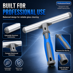 Nettoyeur de vitres <span class=keywords><strong>professionnel</strong></span> en aluminium en forme de T de 35 cm pour le nettoyage des vitres - Product Image 2