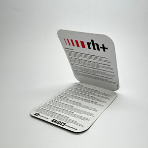 ป้ายห้อยขอบทรงกลมพิมพ์ลายจุดตัดด้วยแสง UV พร้อมตราประทับสตริงเคลือบ PP เสร็จสิ้นเสื้อผ้าแฮงค์แท็กแสดงข้อมูลการ์ด - Product Image 4