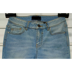 Jean slim pour dames Design de marque personnalisé Fabriqué en BD Nouveautés Prix de gros Pantalon en denim pour femmes Taille moyenne - Product Image 3