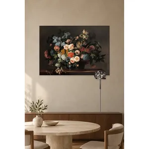 Impression sur toile Fida : Fleurs colorées dans un panier, nature morte - Product Image 5