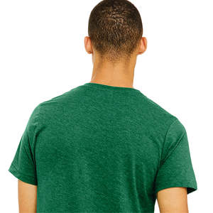 Camiseta CVC unisex verde hierba: 52% algodón peinado Airlume, 48% mezcla de polietileno - Product Image 6