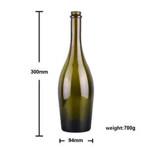 Botella de Vidrio de 700 ml con Diseño Personalizado, Electrochapada, Vacía, Azul Claro, para Licor, Vodka, <span class=keywords><strong>XO</strong></span>, Brandy, Whisky, con Tapón de Corcho, para Venta al por Mayor - Product Image 4
