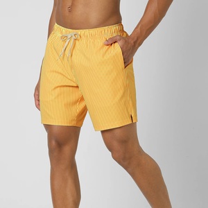 กางเกงขาสั้นผ้าแคนวาสของผู้ชายเอวกลางผ้าสแปนเด็กซ์กันยับเป็นมิตรกับสิ่งแวดล้อมท่องชายหาดดูคลาสสิก - Product Image 5