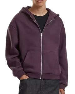 เสื้อสเวตเชิ้ตขนาดใหญ่มีฮู้ดพิมพ์ลายพัฟมีซิปรูดซิปไซส์ใหญ่พิเศษผ้าฝ้าย - Product Image 1