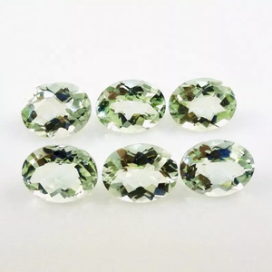 Precio al por mayor más vendido 3x5mm amatista verde natural facetado corte ovalado piedras preciosas sueltas del fabricante - Product Image 1