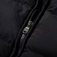 Veste d'hiver rembourrée à capuche pour homme, prix bas, haute qualité, logo personnalisé sur le devant, noire, imperméable, coupe-vent, réversible