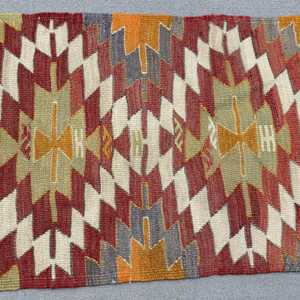 พรมตุรกีวินเทจ ขนาด 2x3.7 ฟุต พรมขนาดเล็ก สีแดงลายพืชและต้นไม้ - Product Image 3