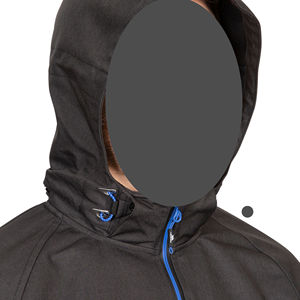 Custom Logo <b>Hooded</b> Canvas Outdoor Work Wear Uniform <b>Soft</b> <b>Shell</b> Full Zip Contrasting Color Waterproof Windproof Unisex <b>Jackets</b> - Product Image 5