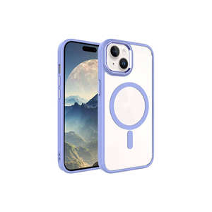 Funda de Silicona Netzy Edición Cromada de Lujo para Carga Inalámbrica Magsafe para iPhone 15 Plus A15 Plus 7 con Acabado Electrochapado Escarchado - Product Image 1