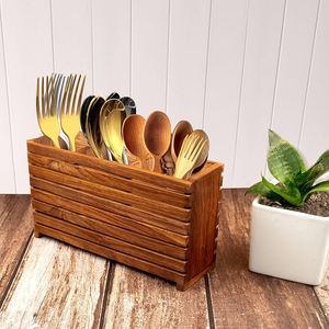 ที่วางช้อนไม้ทำมือสำหรับวางบนเคาน์เตอร์ครัว เพื่อให้ช้อนทำอาหารสะอาดและใช้งานสะดวก ในราคาที่ดีที่สุด โดย AALIYAN IMPEX - Product Image 3