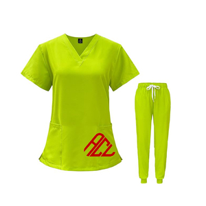 Ropa médica, uniformes de Hospital para mujeres, uniforme de enfermería, con cuello en V uniforme de enfermera, traje de fregado directo de fábrica - Product Image 6
