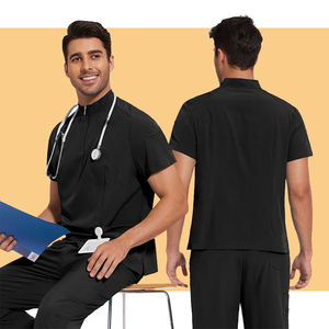 ชุดยูนิฟอร์มสครับสำหรับผู้ชายผู้หญิงชุดยูนิฟอร์มสปาแบบติดซิปดีไซน์ทันสมัยออกแบบได้ตามต้องการ - Product Image 6