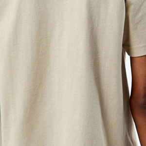 Camiseta de manga corta con logotipo personalizado liso ajustada y cuello redondo de algodón 100% para hombre al por mayor - Product Image 5