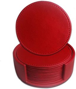 Sous-verre en cuir de qualité supérieure fait à la main de luxe personnalisé en gros d'usine très exigeant pour les restaurants à la maison - Product Image 6